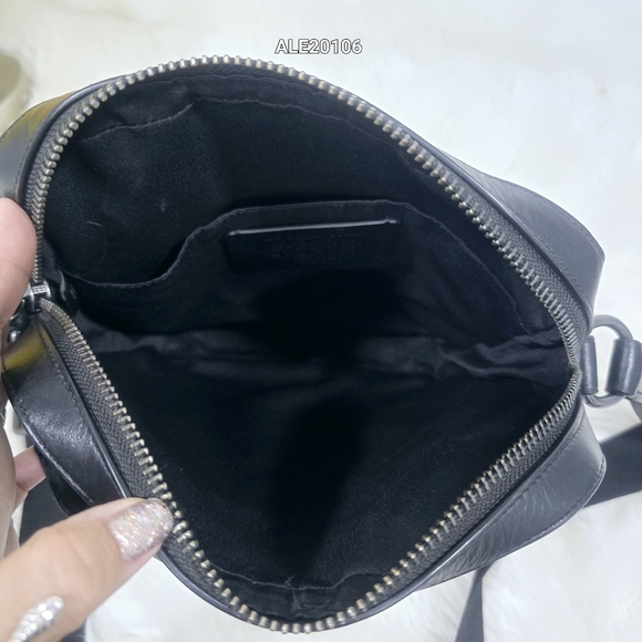 Coach Houston Flight Bag In Signature Black Leather Men - Picture 8 of 15